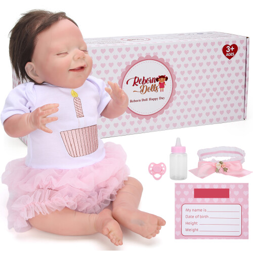Μαλακή ολόσωμη κούκλα σιλικόνης βινυλίου, ρεαλιστική νεογέννητη κούκλα με