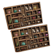 2X 1:12 Miniature Trinket Shelf Miniature Crystal Shelf Dollhouse Miniature Decor Printers Tray Miniature
