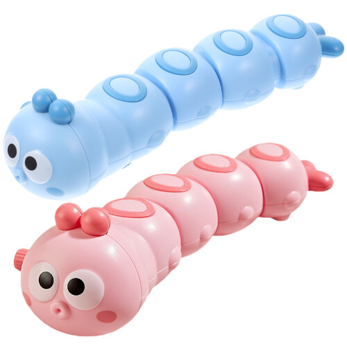 2Pièces Jouets Animaux Chenille Remontable En ABS