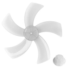 Aspas de Ventilador de Plástico de 12 Pulgadas, 5 Aspas con Tapa de Tuerca para Ventilador de Pedestal de Pie, Ventilador de Mesa, Accesorios