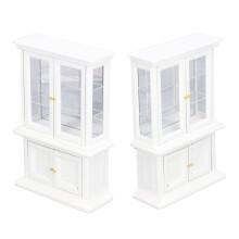 1:12 Scale White Dollhouse Cabinet 16.5x10.8x3.7cm