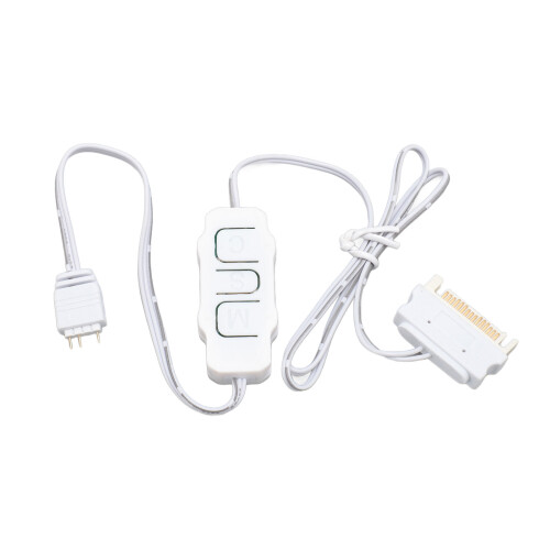 ARGB Light Controller With SATA Power Supply For PC Components, Features Rainbow Light Conversion Speed Control Monochrome Mode And Manual Button 2