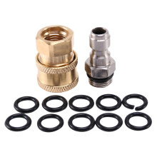 Set för HöGtryckstväTtadapter, 1/4 Tums Snabbkopplingssats med 10-Pack O-Ring.5000 Psi