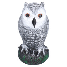 Estatua de búho realista para decoración, estatua de búho de plástico disuasoria con diseño de simulación y apariencia vívida para adornos de