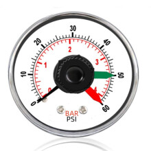 ECX2712B1 Pool Filter Pressure Gauge Adjustable Pointer 0.6MPA 6bar Gauge 1/4Inch NPT