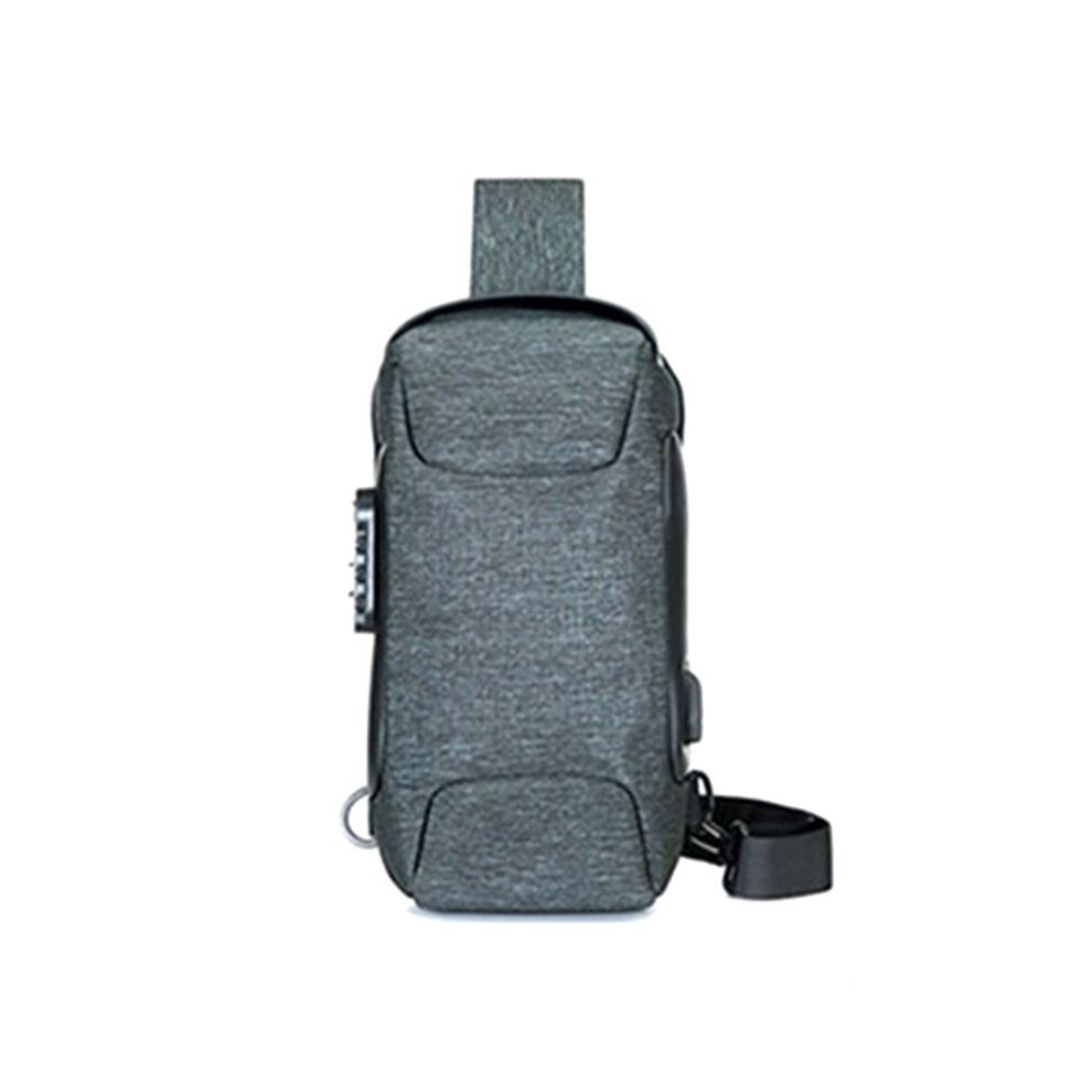Exogio Waterproof Usb Charging Anti-Theft Crossbody Bag With Lock, Portable Chest Pouch Backpack Green