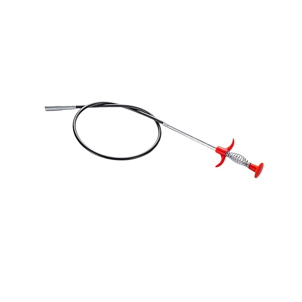 60Cm Spring Pipe Unclogging Tool, Drain Cleaning Stick Blockage Remover Cleaning Home Kitchen Curved Sink Tool 4712265683534