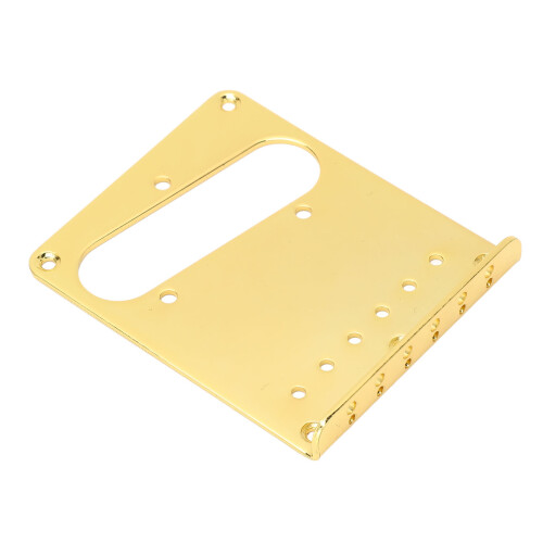 Steel 6-String Gold Electric Guitar Bridge Plate | Top Loader Base