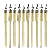 10Pcs Carp Fishing Connector Swivels PVA Tube Bags Stems Solid Bag Stems Lead Insert End Terminal Tackle