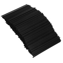 1000 Stks Zwarte Rietjes 0,3 Cm Dik 13 Cm Lang Voor Cocktails Koffie