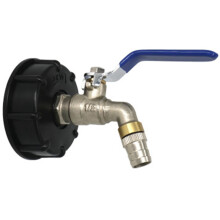 IBC Outlet Tap Tank 3/4inch Food Grade Drain Adapter S60X6 1000 L Tank Rainwater Container Brass Hose Faucet Valve