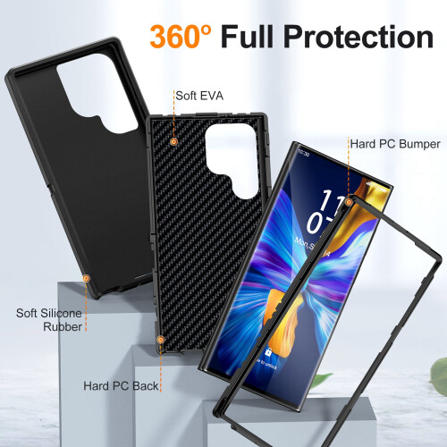 Θήκη Allytech Galaxy S24 Ultra Rugged – Υβριδική διπλής στρώσης, ανθεκτική στις γρατσουνιές, 1