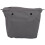 Waterproof Solid Canvas Insert Inner Lining Insert Zipper Pocket for Obag O Bag Handbag Bag Deep Gray 1