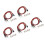 5Pcs RC Car LED Light Kit 5mm Red Beads 7.4V 15