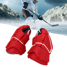 1 Pair Red Ice Hockey Gloves 8 inches Adult Roller
