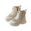 Children's Boots, Single Boots, British, Side Zipper Short Boots 3