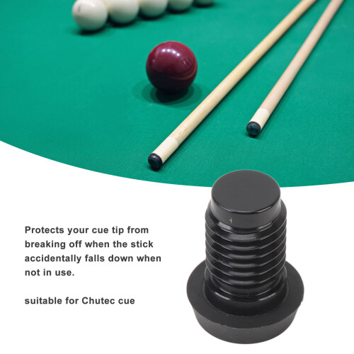 Pool Cue Bottom Bumper Abdeckung Gummischutz für Billardqueue 2,5 cm Durchmesser 2