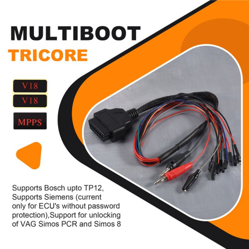 MPPS V18 MAIN + TRICORE + MULTIBOOT med Breakout Tricore Cable Auto Detect Tool 1