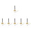 6Pièces Chime Flexible Argentée Outil Bouddhiste Temple 1