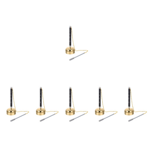 6Pièces Chime Flexible Argentée Outil Bouddhiste Temple