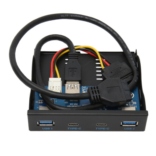 Προσαρμογέας μπροστινού πίνακα USB3.0HUB Floppy Bay με μητρική πλακέτα Σύνδεση 20 ακίδων, 1