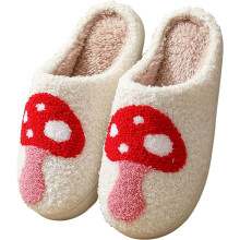 Pantofole per uomo e donna, pantofole in peluche per le vacanze, zucche, carine, in memory foam, scarpe da casa per coppie, V, 10