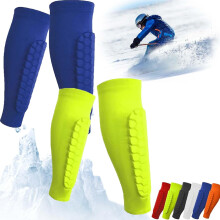 2026 New Shin Soccer,ski Guards Shin Pads,Breathable Elastic Slip on Ski Shields with Honeycomb Pads