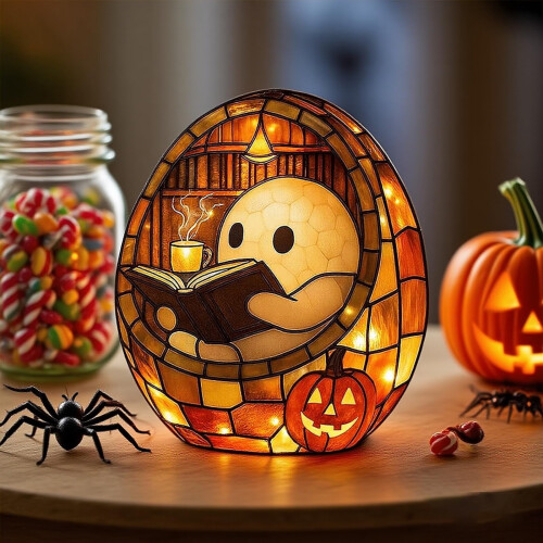 Λάμπα ανάγνωσης φαντασμάτων για το Halloween – Αξιολάτρευτο τρομακτικό νυχτερινό