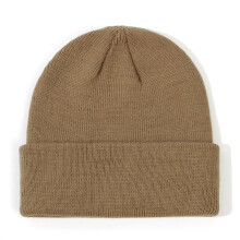 Bonnet d'hiver tricoté pour nouveau-né, pull crocheté, bonnet chaud kaki M