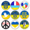 Ukrainian Flag Lapel Pin Iron Plastic4.4cm 2