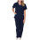Women's Jogger Scrubs Set Navy 2X 1