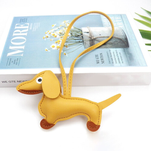 Γούρι τσάντας PU Dachshund – Χαριτωμένο μπρελόκ και αξεσουάρ τσάντας για σκύλους με