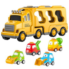 Set di veicoli da costruzione a frizione 5 in 1 per bambini da 1 a 6 anni, compatibile con LEGO DUPLO.