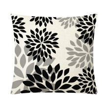 Decoratieve sierkussenhoezen voor de lente, 45 x 45 cm, geometrisch linnen.
