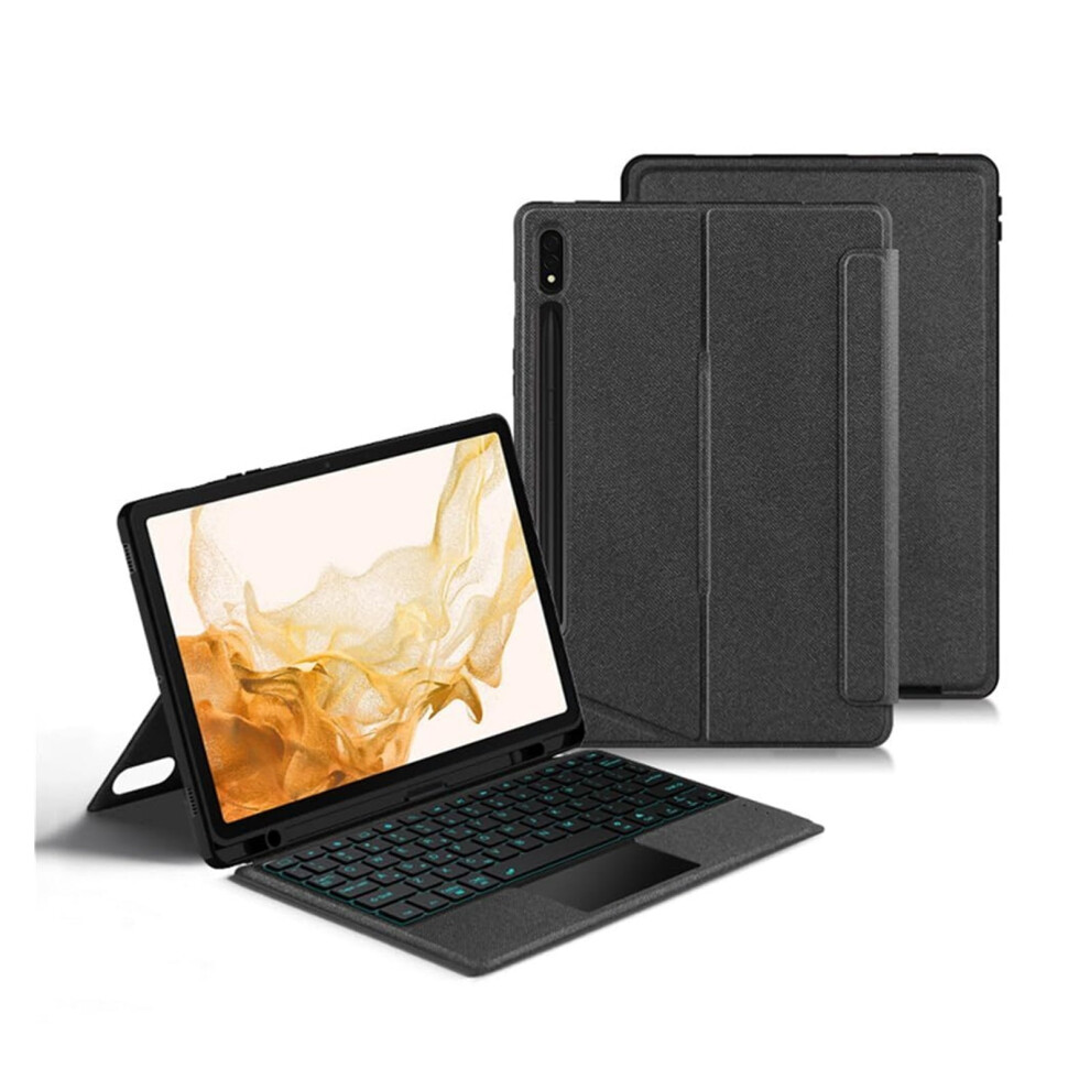 Backlit Keyboard Case Compatible With Galaxy Tab S9 11 Inch Keyboard With Touchpad Backlight Portrait Mode Magnetic Detachable Touch Keyboard 9340959417612