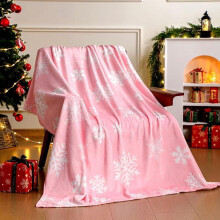 Pink Nutcracker Christmas Throw Blanket Cute Soft Warm Lightweight Christmas Blanket for Sofa Bed Gift Decor