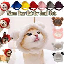 Gorro de inverno com capuz para cães – Protetor de orelhas ajustável em lã, gorro aconchegante para clima frio para cães de pequeno e médio