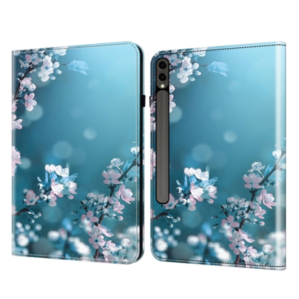 Tablet Case For Compatible With Samsung Galaxy Tab S9+ / S9 Fe+: Lightweight Pu Leather/Tpu Folio With Card Slots & View Stand Â Floral Blue 9482726159117