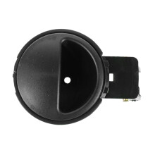 Poignée de porte intérieure (avant/arrière, côté passager droit, 2 pièces, noir texturé) compatible avec Chevy Aveo 2004–2008