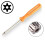 T8 Torx Screwdriver 3 Pack, Orange Precision Screwdriver for Macbook Controller Repair, Electronic Device Opening Tool Kit 1