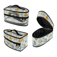 Portable Travel Steamer Storage Case Reusable Pumpkin Pattern with Smooth Zipper Protective Travel Steamer Bag, Bag Only