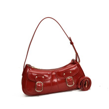 Moderne kleine Umhängetasche mit verstellbarem Riemen, modische Schultertasche aus PU-Leder für verschiedene Anlässe