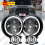 Kit combinado de faróis de LED Halo de 7 polegadas com luz diurna (DRL) e faróis de neblina de 4 polegadas para Hummer H2H3T06-10 1