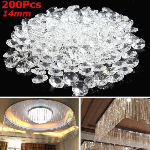 Clear acrylic pendant light 14mm 200 pcs