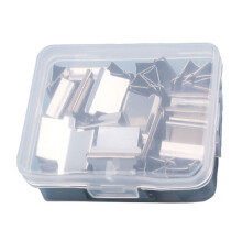 Handheld Paper Clip Clamp Dispenser 40-50 Sheets Capacity No Damage Binding, Reusable Metal Paper Clamps File Clip Clamp