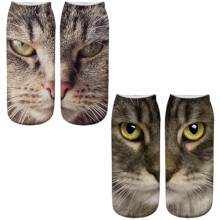 Calzini con faccia di gatto realistica, divertenti calzini con stampa 3D di gatti per tutti gli amanti dei gatti, un regalo originale e accogliente