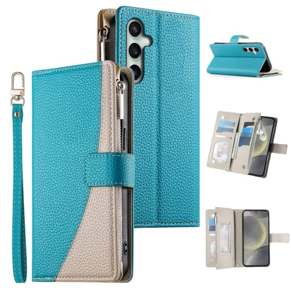 Samsung Galaxy S25 Fe 5G Flip Wallet Case Blue 913211585894