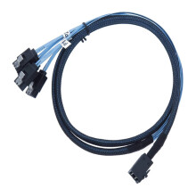 SFF-8643 to 4 Port 7Pin Connector Power Adapter Cable Data Transmission Cable SFF-8639 Cable for PC Servers