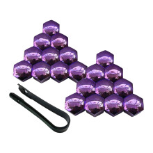 20 Pieces Car Wheel Lug Nut Cover Wheel Nut Caps Decorative with Clip Tool Wheel 19mm
