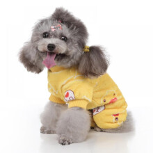 Weicher Flanell-Pyjama für kleine Hunde, warmer Overall